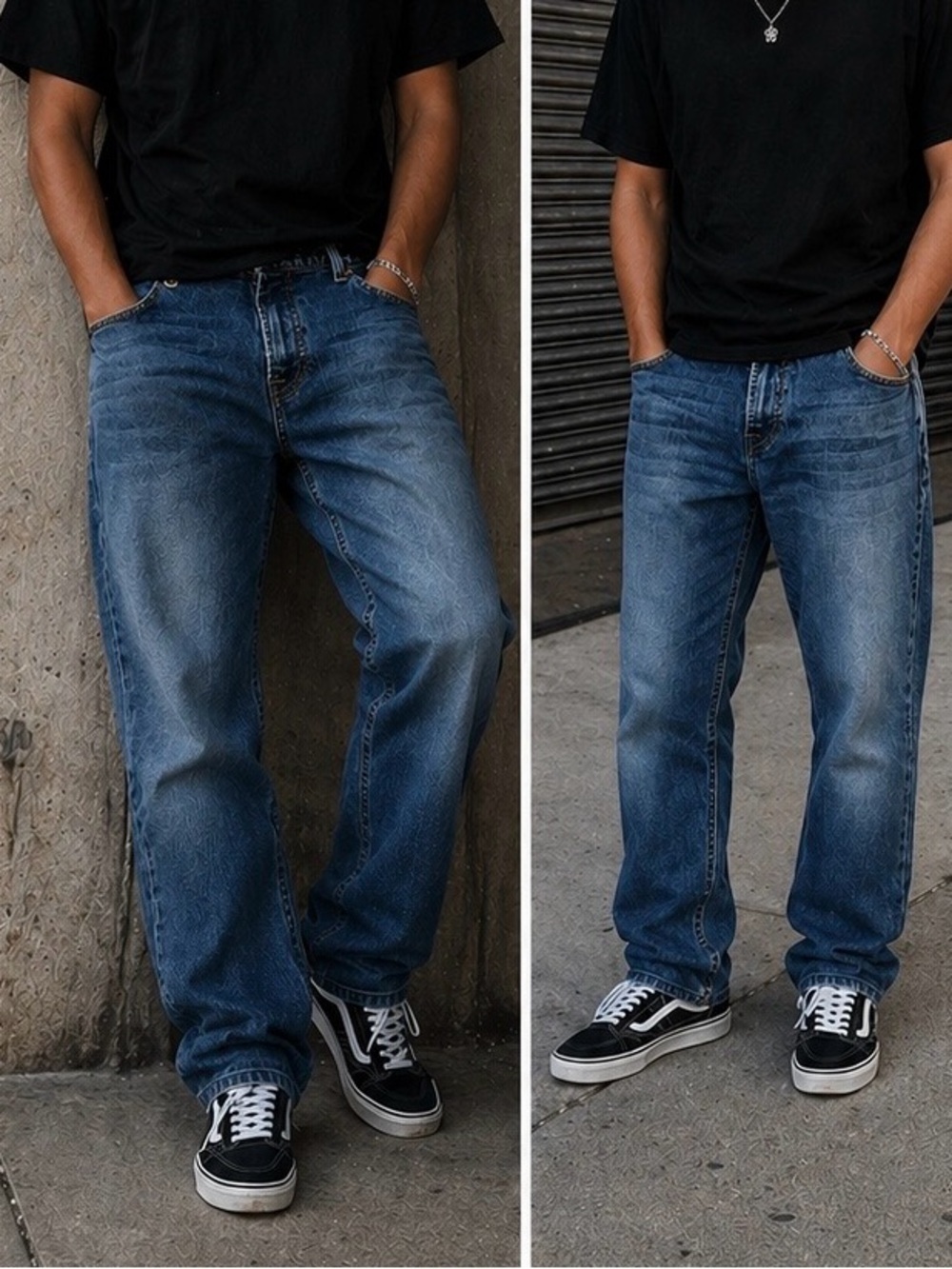 Tommy Hilfiger Slim Fit Jeans 34x30 Medium Wash Mens Denim